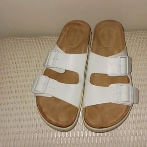 Madden girl white sandals